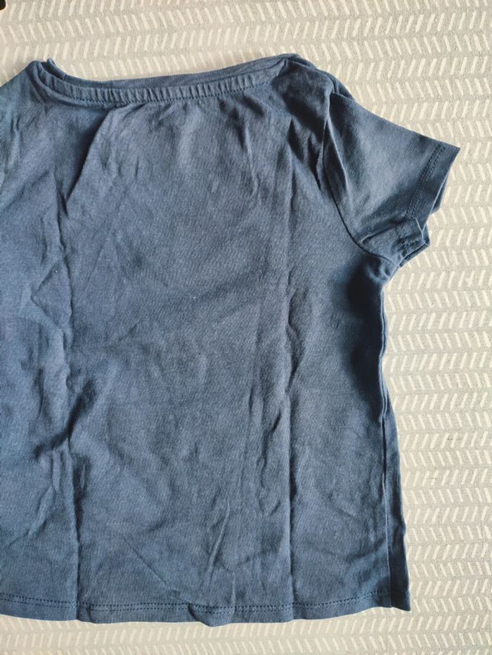 T-shirt manches courtes à effets paillettes pour fille – Taille 18 mois Marque : Vertbaudet - photo numéro 7