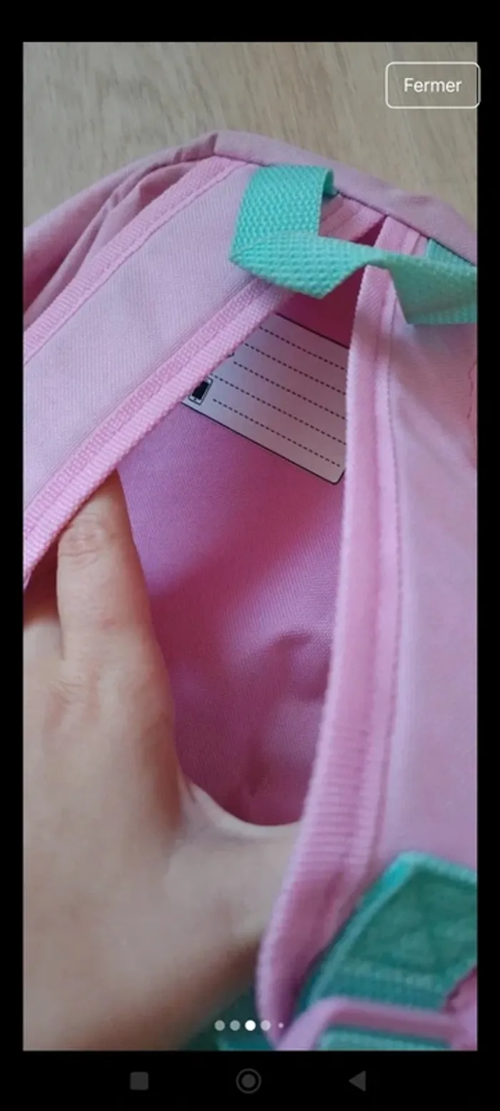 Cartable sac a dos Minnie rose - photo numéro 3