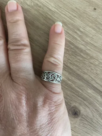 Bague en argent filigrane