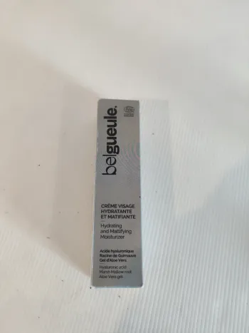 Belgueule crème visage hydratante et matifiante 50mL à utiliser 12 mois après ouverture valeur 17€