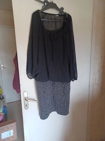 Robe légère 44 neuve débardeur intégrée transparente