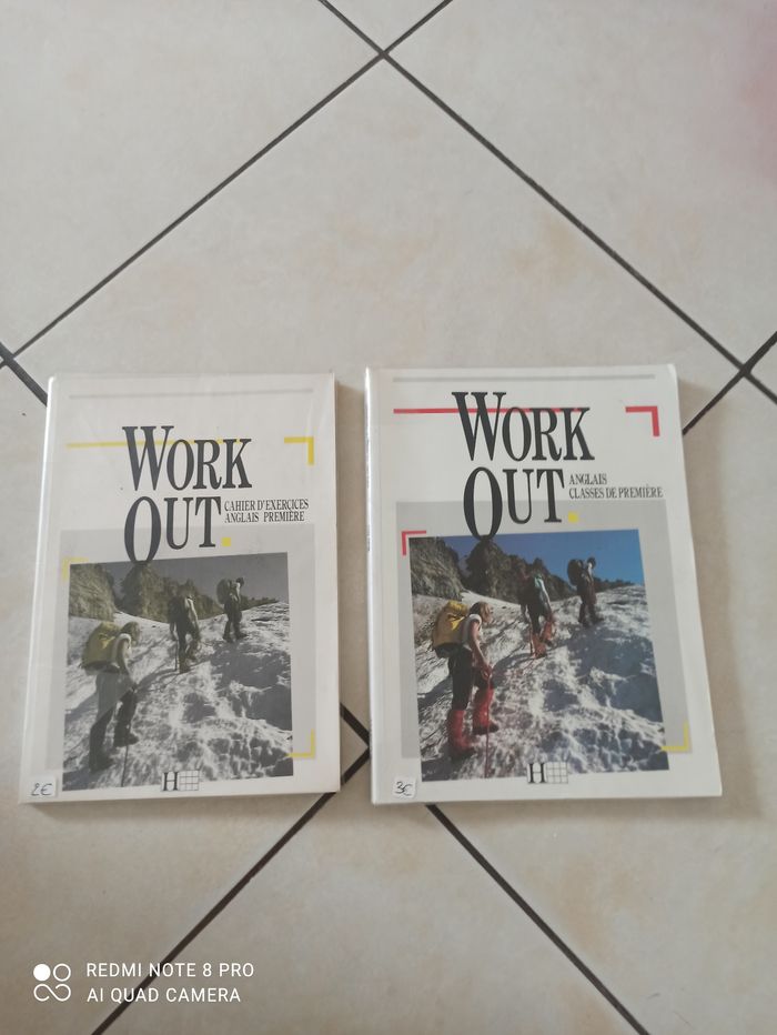 Livre et cahier d exercices work out 1 ere