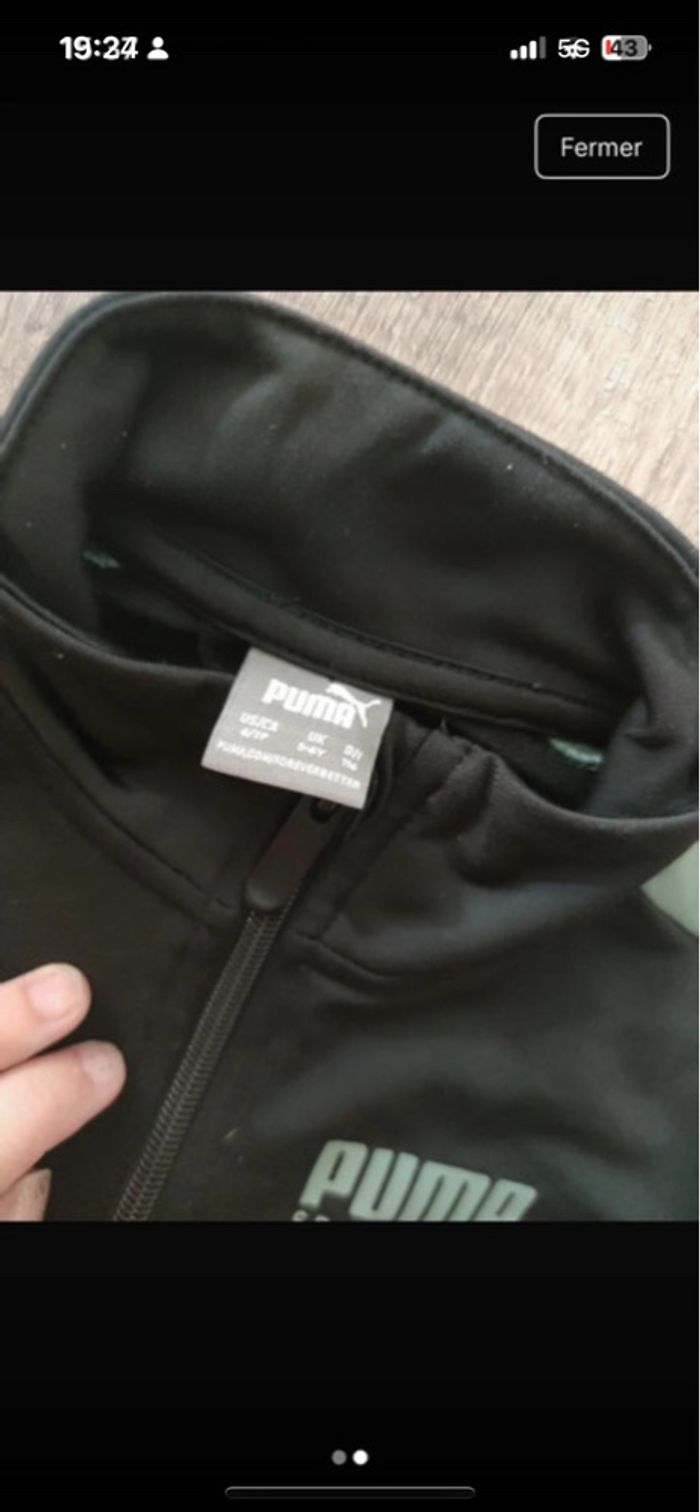 Ensemble puma garçon  6 ans