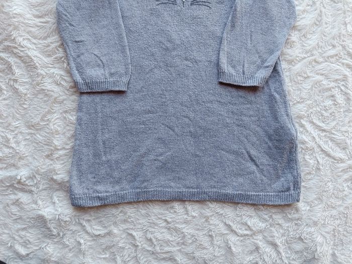 Robe pull manches longues hiver laine Fille 9 mois chat Tao - photo numéro 4