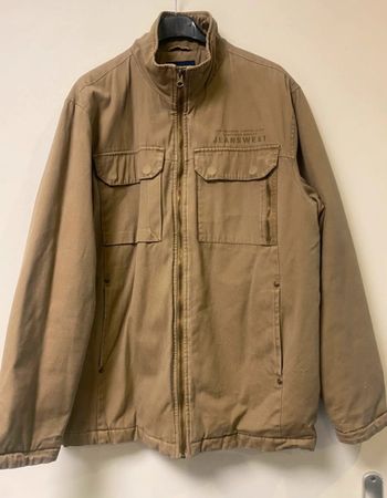 Manteau beige JeansWest taille S/M entre aisselles 60 cm