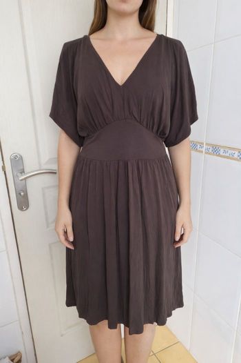 Robe fluide marron femme camaïeu taille M/38