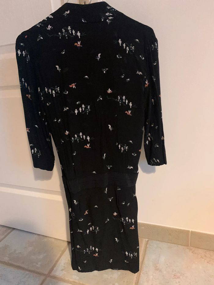 Robe portefeuille Comptoir des Cotonniers taille 34 noire - photo numéro 2