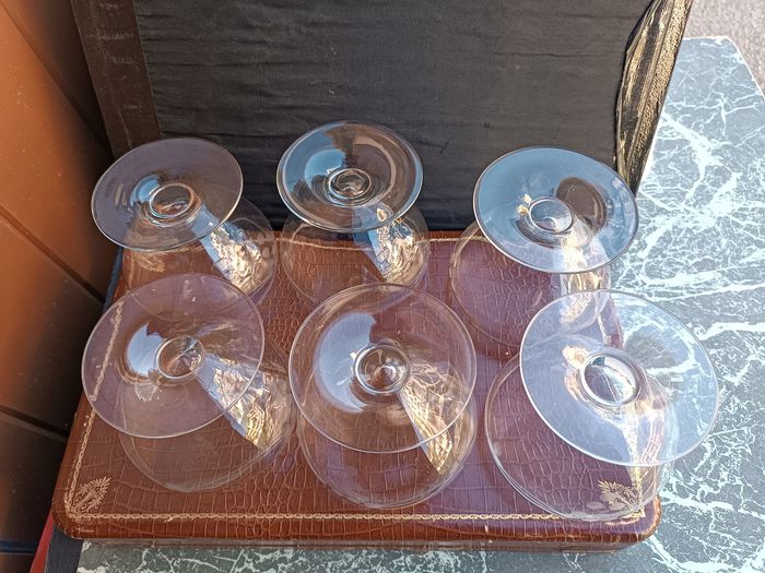 6 coupes en verre gravé - photo numéro 7