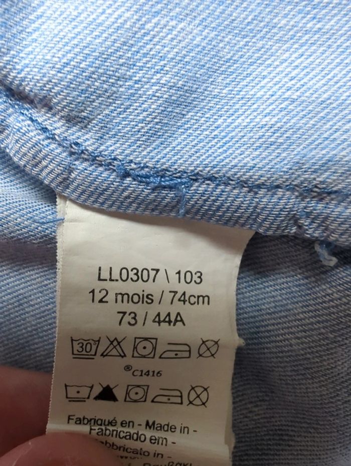 Chemise manches longues 12 mois - photo numéro 5