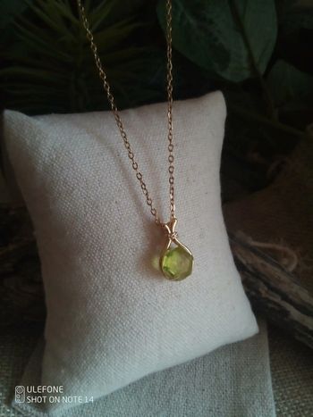 Collier péridot pierre naturelle