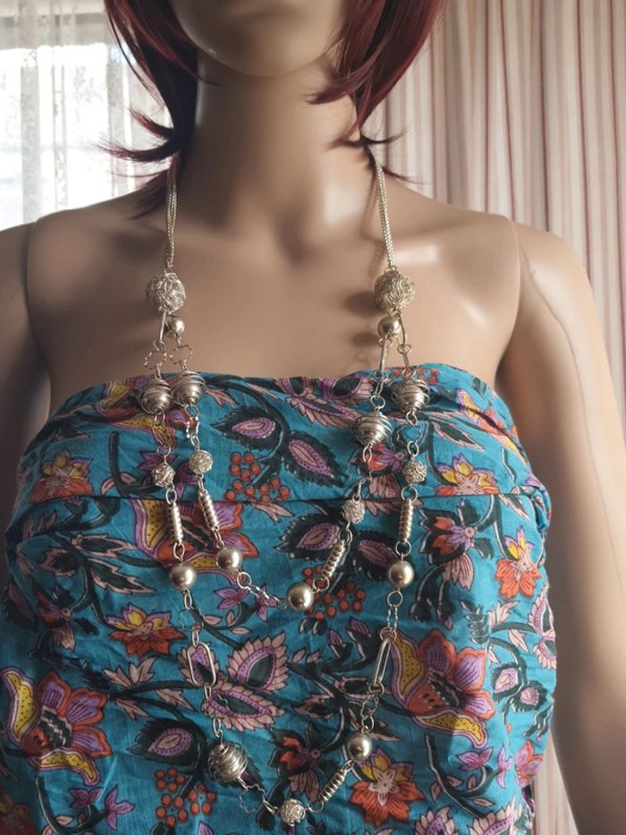 Collier moderniste années 1970. Signé LBVYR - photo numéro 3