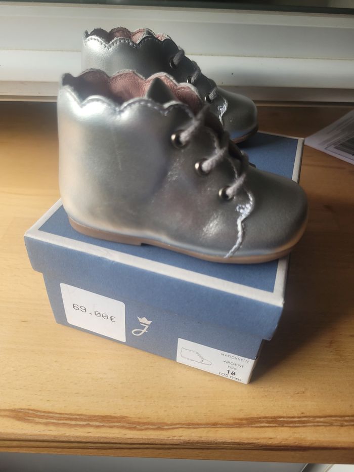 Chaussures  jacadi argentée - photo numéro 2
