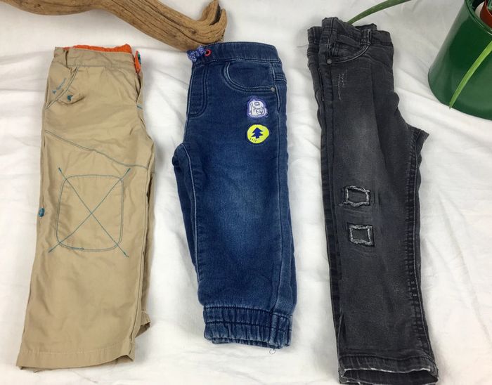 Lot de 3 pantalons 18-24 mois / 2 ans - photo numéro 2