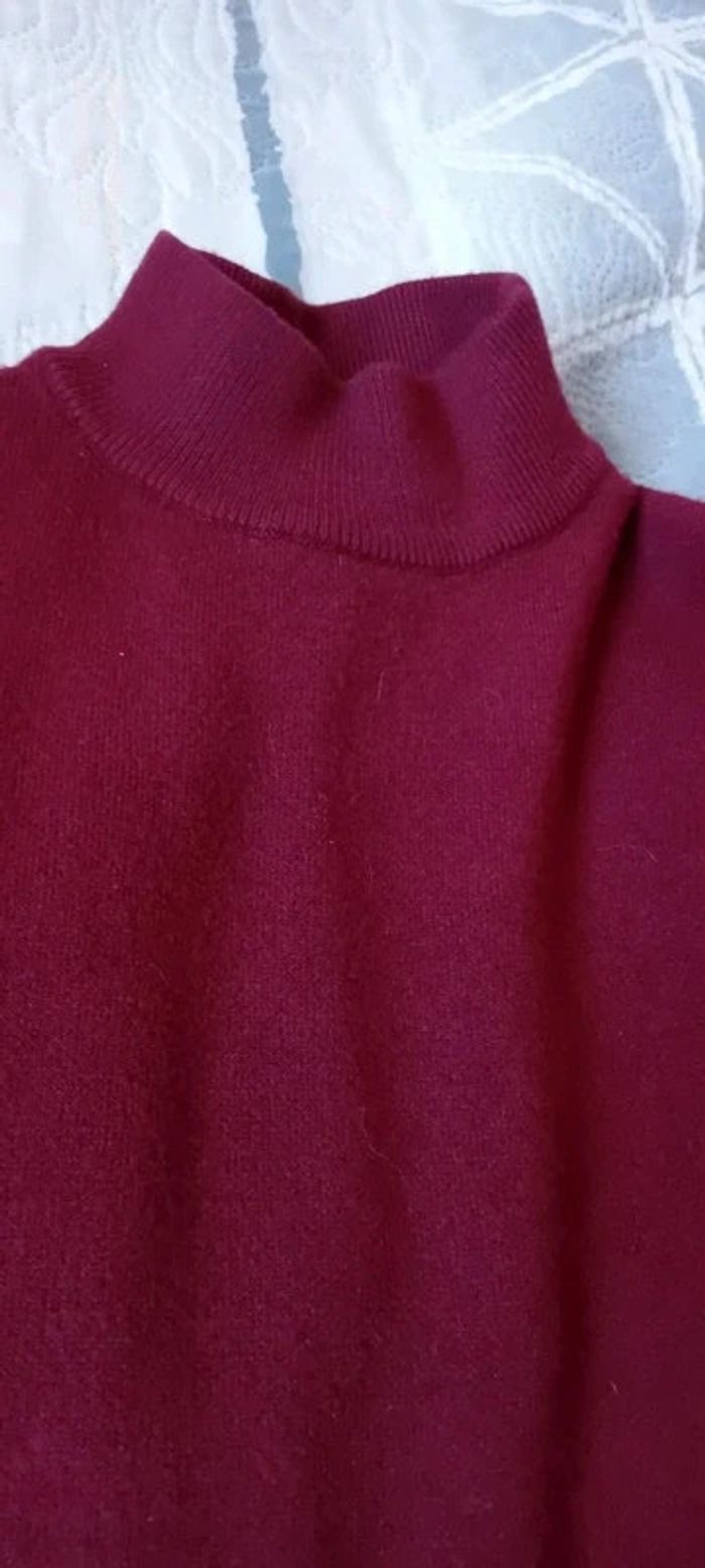 Robe pull longue col montant bordeaux  femme 34/36 - photo numéro 9
