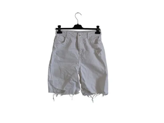 C59 short jeans blanc Zara 38