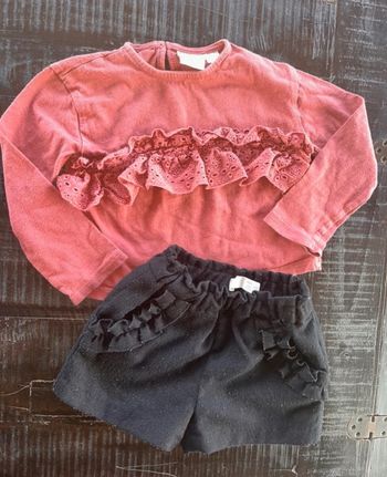 Ensemble 2/3 ans zara  T shirt + short