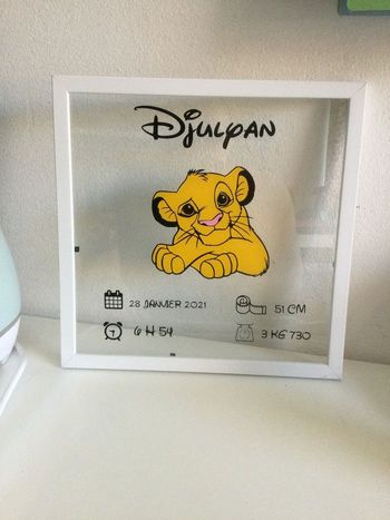 Cadre personnalisé naissance