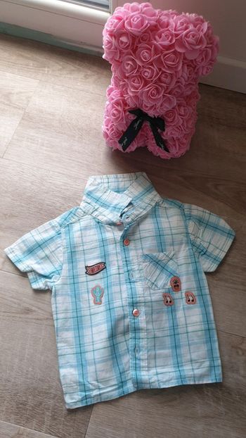 Chemise tisaia motif carreau
