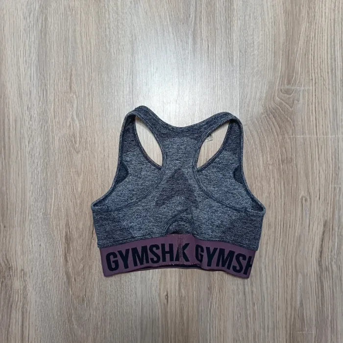 Brassière gymshark femme gris bleu s - photo numéro 3