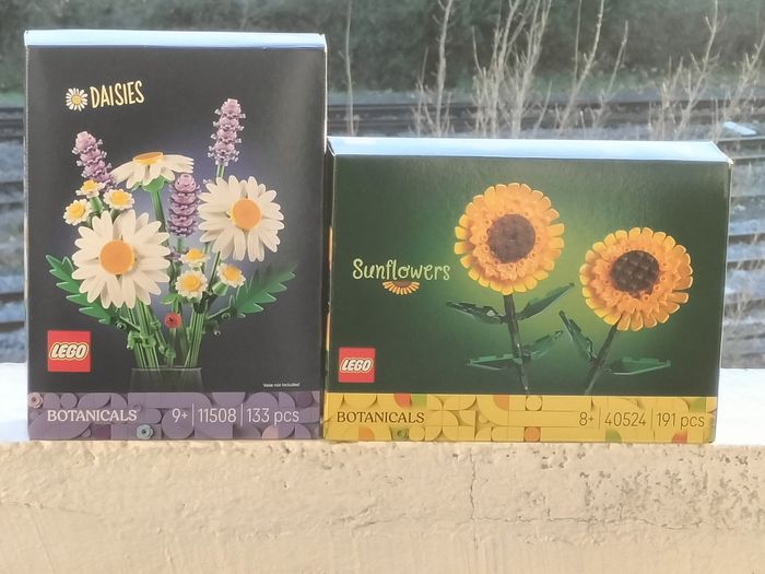 Lego les marguerites et les tournesols