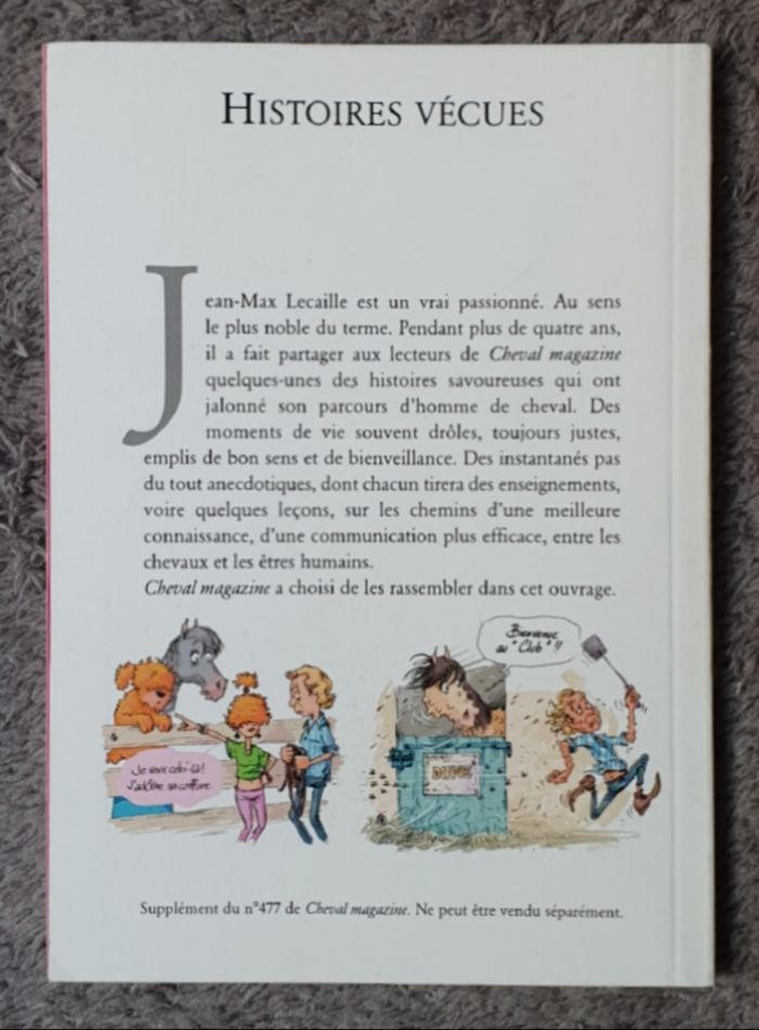 Livre d'Histoires Jeunesse "35 Histoires pour mieux comprendre les Chevaux" / J-M Lecaille - photo numéro 2