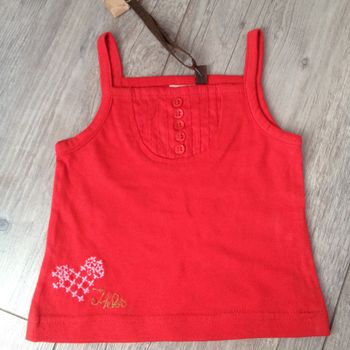 Débardeur à bretelles  rouge