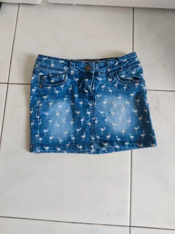 Jupe jean effet délavé orchestra 4 ans