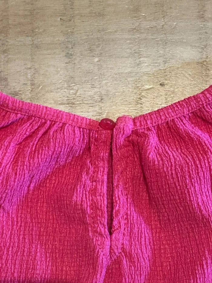 Ensemble fille 6 ans – Jupe fleurie + haut rose vif – été - photo numéro 8