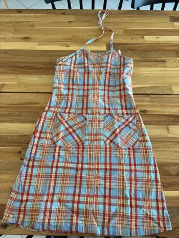 Robe dos nu effet madras