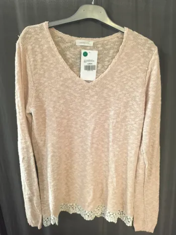 317060 pull rose femme 38 cache cache