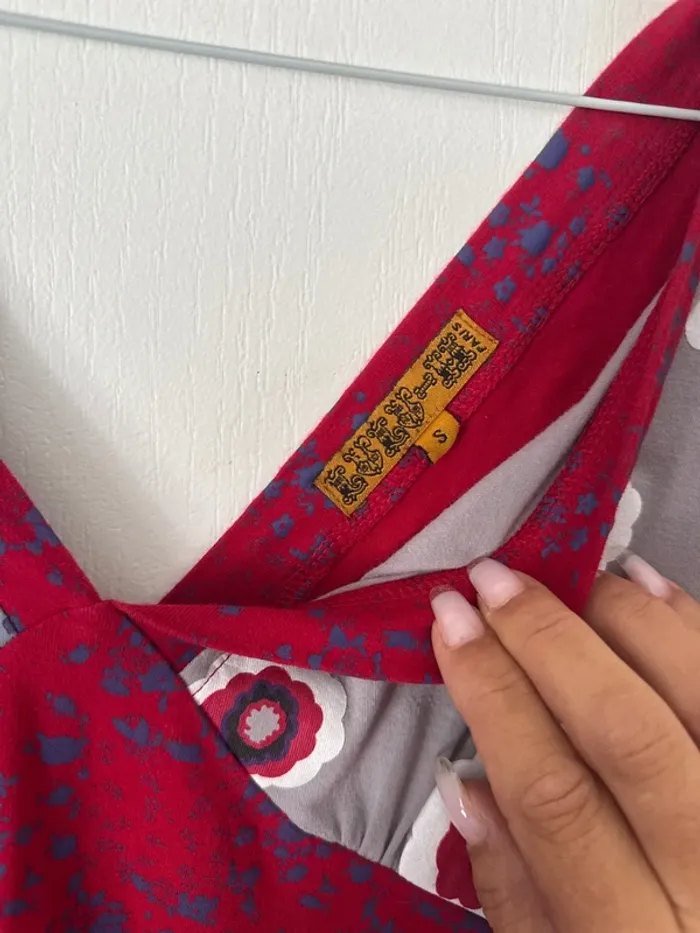 Robe originale vintage sans manches neuve style desigual - photo numéro 3