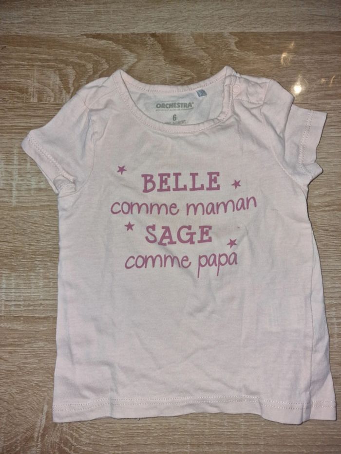 T-shirt manches courtes 6 mois