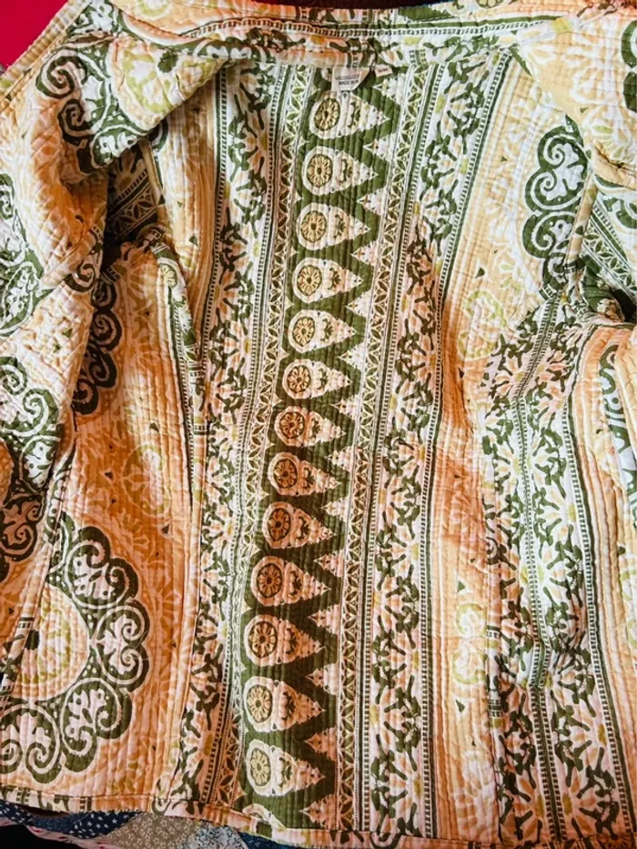 🌿🦋Veste matelassée patchwork ethnique boho multicolore made in India hippie quilted jacket🌷🌿 - photo numéro 19