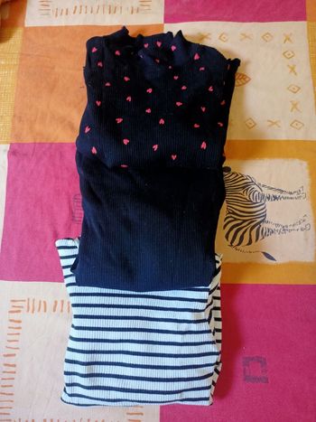 Lot col roulé fille 6 ans