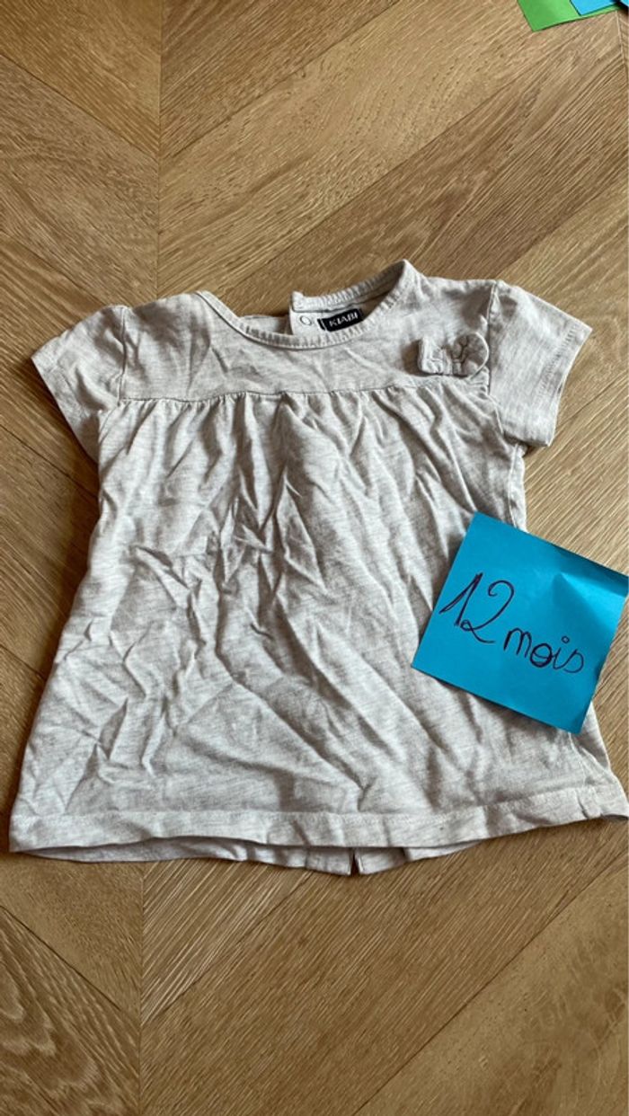 Lot 3 t-shirt taille 12 mois - photo numéro 2