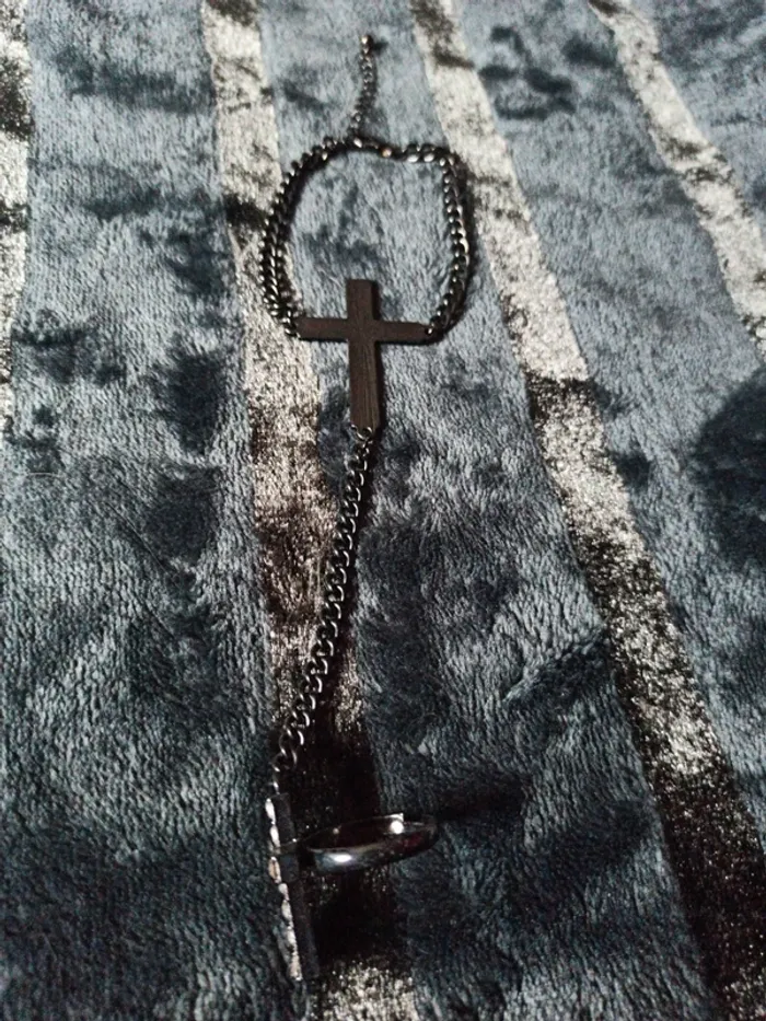 Bracelet / bague croix - photo numéro 10