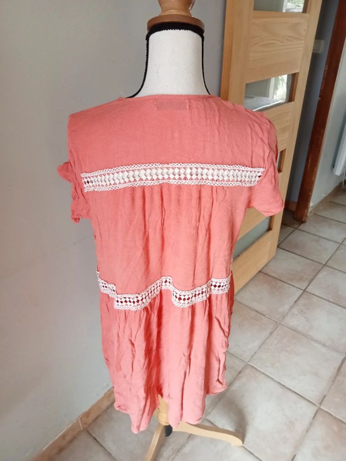 Tunique Rose à dentelles - photo numéro 4