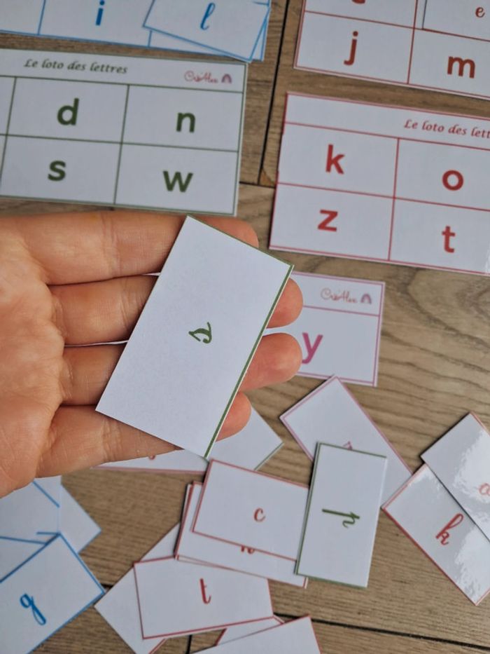 Le loto des lettres minuscules : script et cursive - photo numéro 3