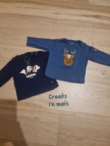 2 t shirt manche longue