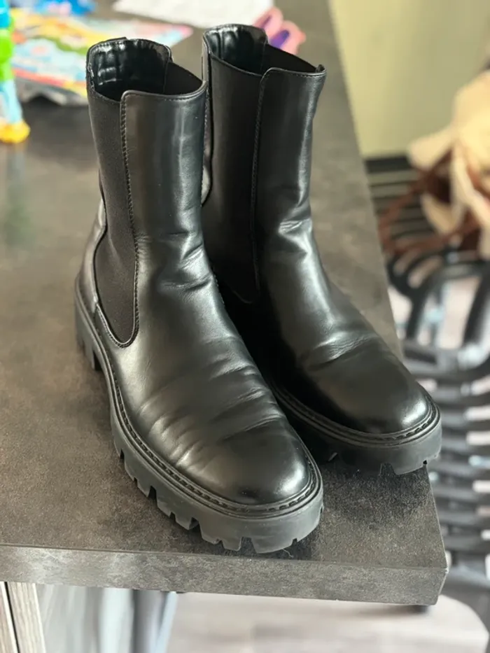 Bottines à soufflets grosses semelles - photo numéro 2