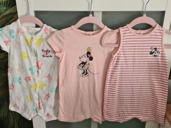 Lot 3 barboteuses Minnie