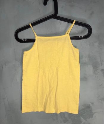 Débardeur fille jaune taille 12 ans