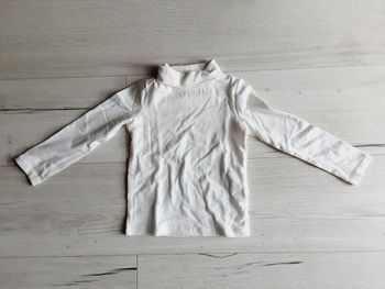 Vêtement mixte garçon fille tee-shirt manches longues type sous pull blanc Kiabi 3 ans