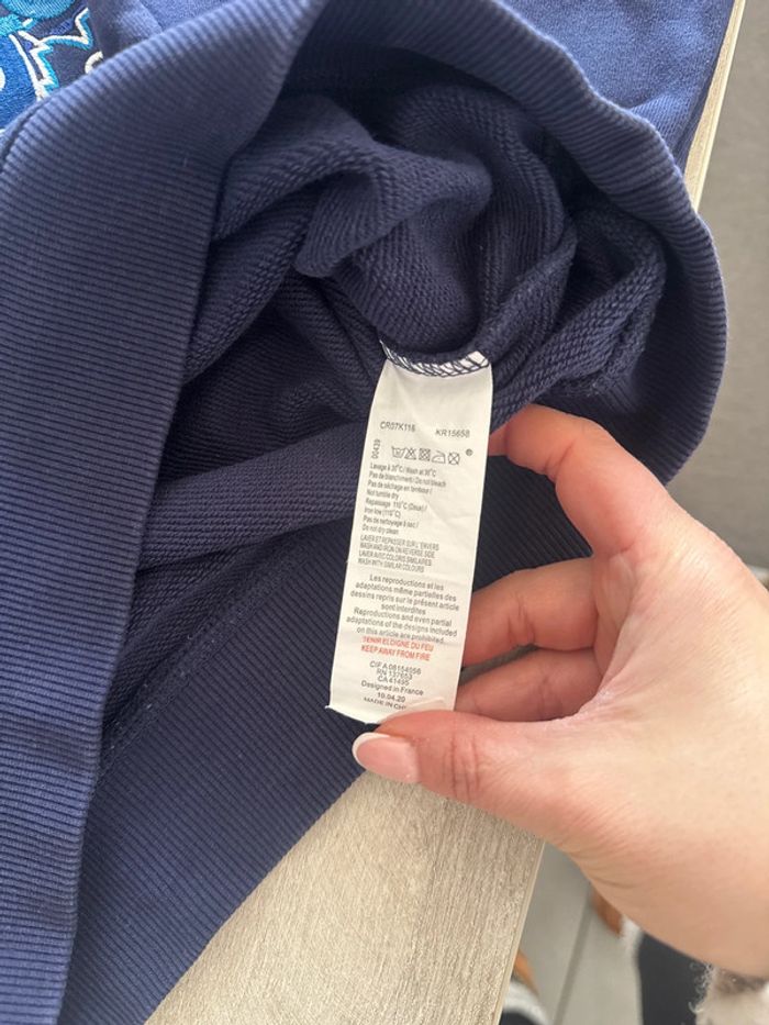 Sweat Kenzo bleu marine 8ans authentique - photo numéro 3