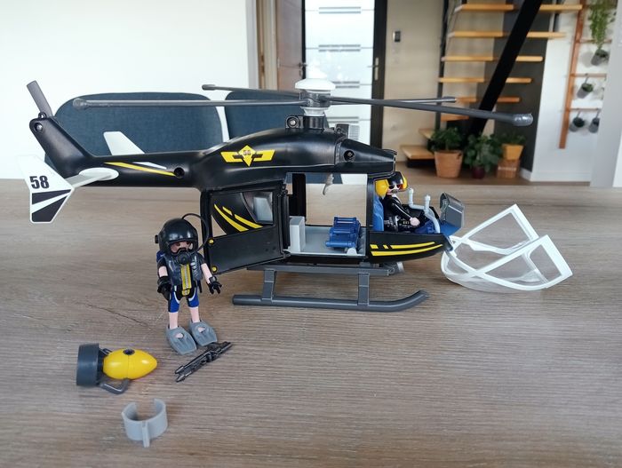 Playmobil 9363 Police Hélicoptère des Forces Spéciales - photo numéro 5