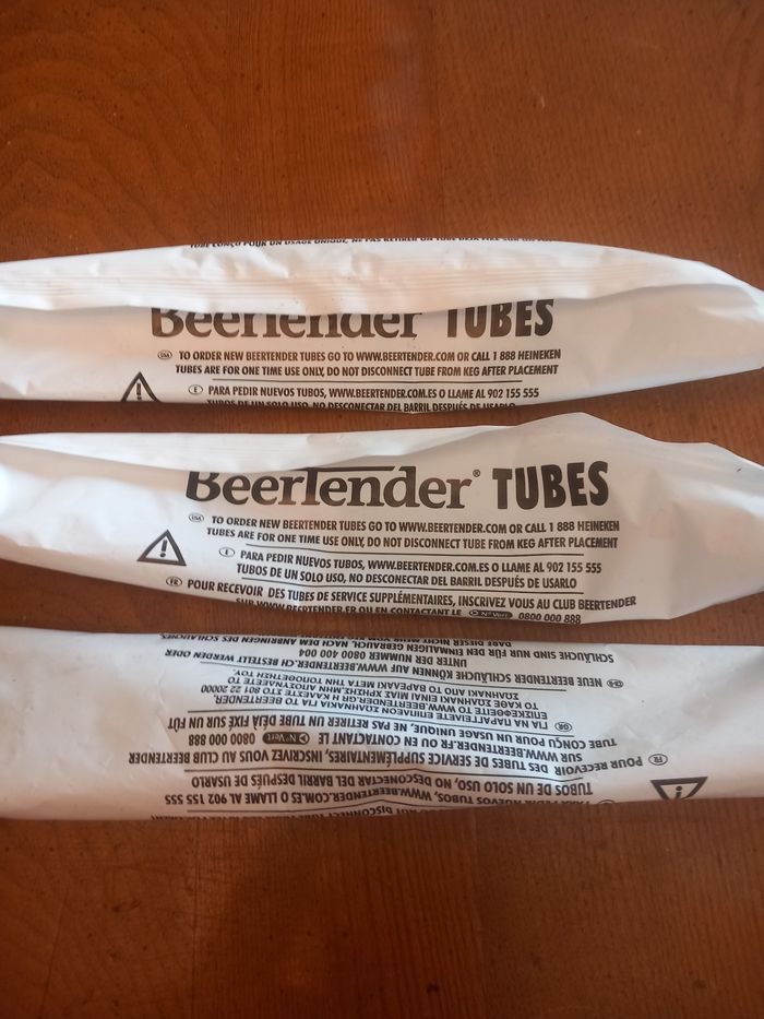 Lot 3 tubes pour fût Heineken