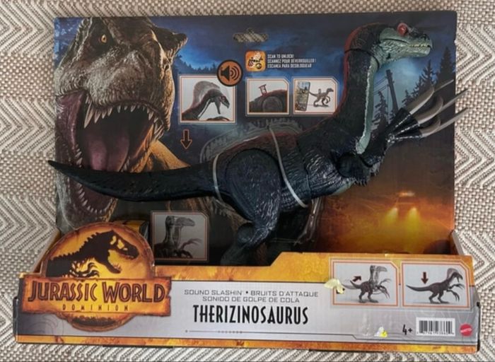 🦖 Therizinosaurus Jurassic World – neuf avec bruit d’attaque !