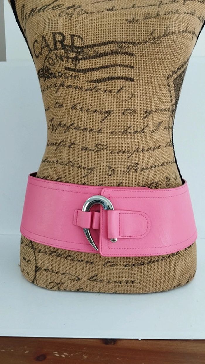 Ceinture large rose crochet 90 cm - photo numéro 2