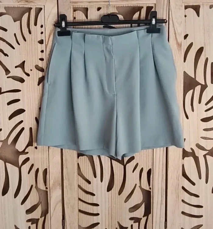 Short fluide bleu vert T 38 Primark - photo numéro 3
