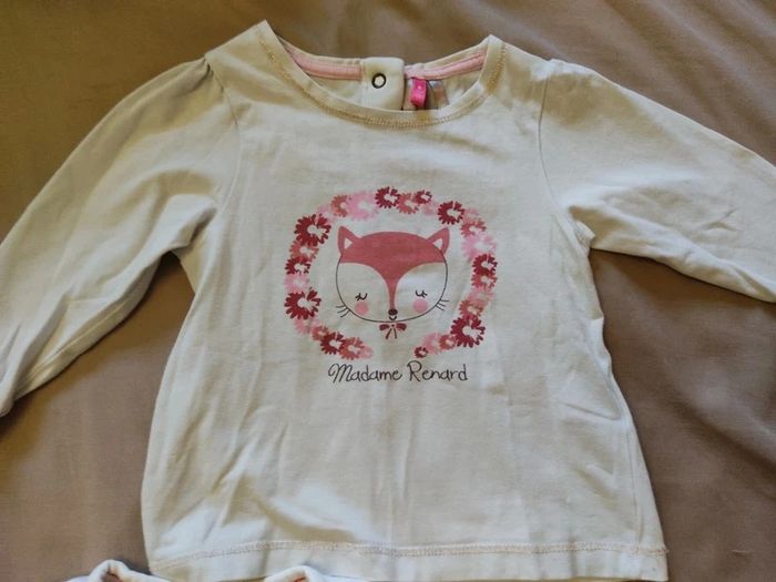 Lot de 2 T-shirts manches longues fille taille 6 mois. Orchestra - photo numéro 8